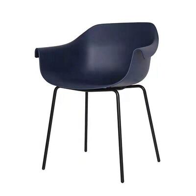 Hot Selling New Design Modern Luxury Dining Room Furniture PP Ploy Shell Steel Frame Hotel Room Chair