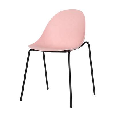 Motel 6 Hotel Dining Chair Simple Style Hotel Breakfast Chair Steel Frame Hotel PP Chair
