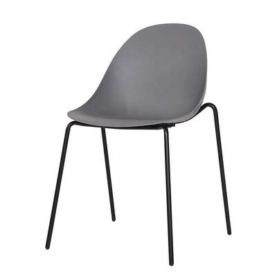 Motel 6 Hotel Dining Chair Simple Style Hotel Breakfast Chair Steel Frame Hotel PP Chair