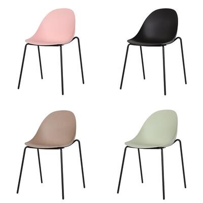 Motel 6 Hotel Dining Chair Simple Style Hotel Breakfast Chair Steel Frame Hotel PP Chair