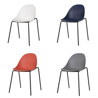 Motel 6 Hotel Dining Chair Simple Style Hotel Breakfast Chair Steel Frame Hotel PP Chair
