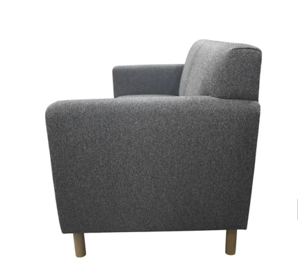 Modern 2 Seater Fabric Sofa, Commercial Grade Hotel Lobby Sofa for Public Area, Hospitality Furniture