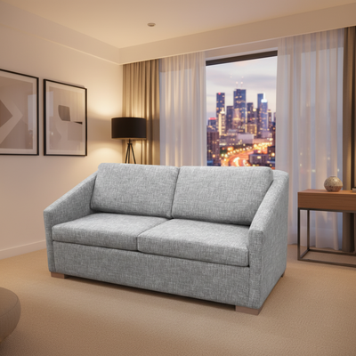 Homewood Daybreak Series Sofa Sleeper Customizable Hospitality Sofa Bed with Track Arm for Luxury Hotel Suite and Guestroom