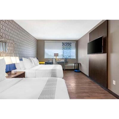 GLO Hotel Furniture Room Sets Queen Bed Standard Hotel Quality Lounge Sofa Fridge Cabinet Boutique Modern Usa Hotel Furniture