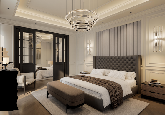 High-End Luxury Modern Five-Star Hotel Bedroom Solutions Customized One-Stop Design Renovation Procurement Professional