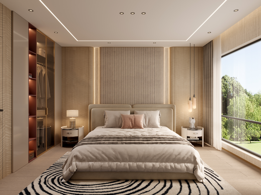 High-End Luxury Modern Five-Star Hotel Apartment Bedroom Solutions Customized Home Furniture Songdesign 5-Year Warranty One-Stop