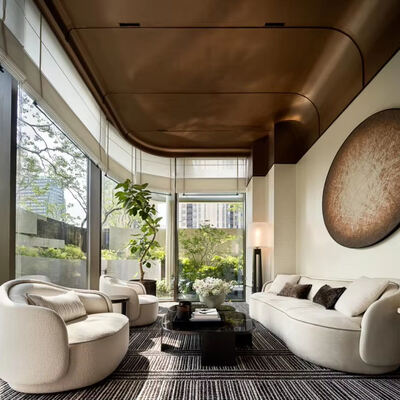 Songdesign Modern Luxury Villa Living Room Furniture Sofa Set Headboard Throne Chairs Hotel Grade Fabric Eco-Friendly 5-Year