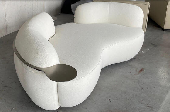 American Luxury Villa Living Room Furniture Set Modern Design Wood Headboard Sofa Throne Chairs for High End Home Decoration