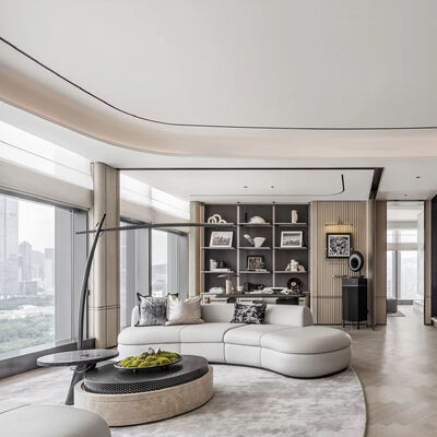 Luxury Modern Songdesign Living Room Set Custom Design Eco-Friendly Leather One-stop Decoration Design High-end Home Elegant