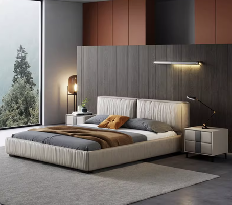 Factory Price Songdesign Luxury Solid Wood Modern Bedroom Furniture Set for Five-Star Hotels Schools Apartments Customized