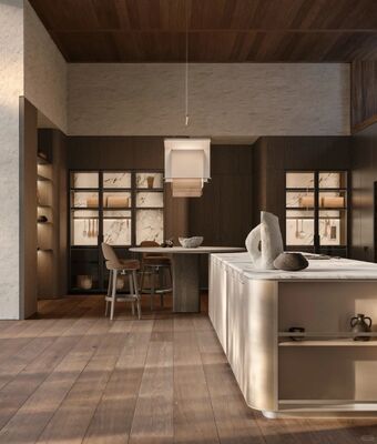 Modern Wooden Island Cabinet for Bathroom Hotel Laundry Areas-Durable Construction for Heavy Use in Home Workplace Environments
