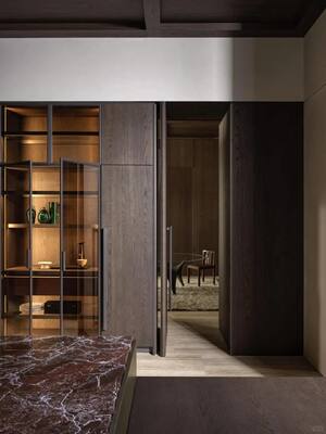 High Quality Songdesign Modern Kitchen Cabinet Islands Customizable Easy Clean Surface Hygienic Design Public Use