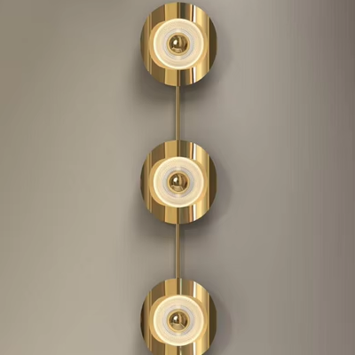 Contemporary Gold Base Wall Lamp Modern Style for High-End Hotels Restaurants Bedrooms Perfect Living Room Furniture Accessory