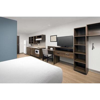 Modern European Style Luxury Queen King Hotel Bedroom Sets WoodSpring Suites Furniture with Kitchen Cabinet Panel Wood Style