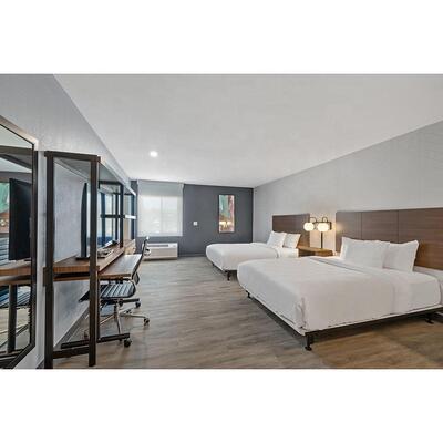 Everhome Suites Boutique Wooden Hotel Single Bed Hotel Furniture Queen Size Metal Bed Frame Luxury Hotel Furniture Set