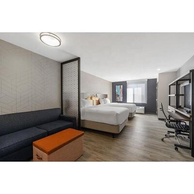 Everhome Suites Boutique Wooden Hotel Single Bed Hotel Furniture Queen Size Metal Bed Frame Luxury Hotel Furniture Set