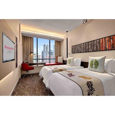 Ramada Inn Wholesale Custom Modern Hotel Bedroom Furniture MDF Wood Apartments Villas Standard Suite Hotel Furniture Supplier