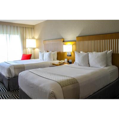 Wyndham Hotels and Resorts Luxury Room Furniture Set High King Headboard and Nightstand Full Apartment Wood Furniture