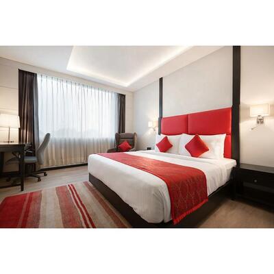 OEM/ODM Wyndham Ramada Inn Encore High Quality Deluxe Queen Hotel Bedroom Set Modern Wood Design for Business Hotel Furniture