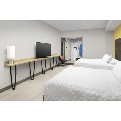 Tru by Hilton 2025 Stylish Hotel Room Furniture Hotel Single Bed Furniture king Size Metal Bed Frame Luxury Hotel Furniture