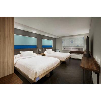 Tru by Hilton 2025 Stylish Hotel Room Furniture Hotel Single Bed Furniture king Size Metal Bed Frame Luxury Hotel Furniture