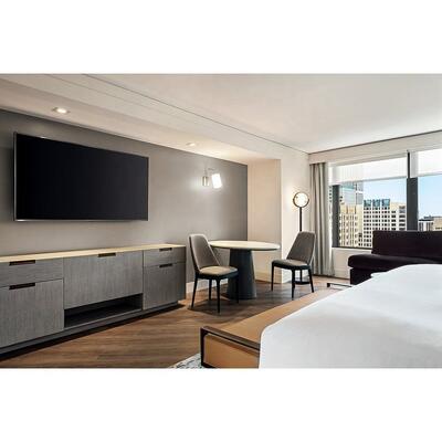DoubleTree by Hilton Boutique Hotel Furniture Standard Bedroom Sets Queen Bed Solid Wood Modern Hotel Bedroom Furniture
