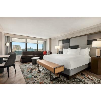 DoubleTree by Hilton Boutique Hotel Furniture Standard Bedroom Sets Queen Bed Solid Wood Modern Hotel Bedroom Furniture
