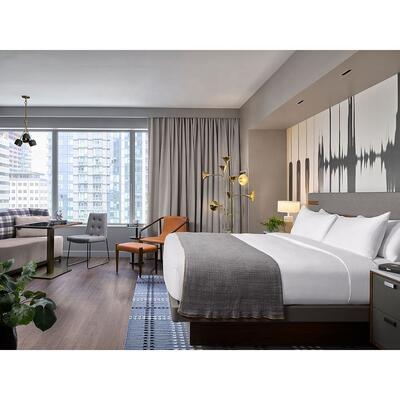 Tapestry Collection by Hilton Boutique Hotel Furniture Quality Standard Bed Queen Bed Solid Wood Modern Hotel Bedroom Furniture