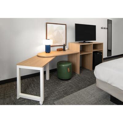 Spark Hilton 2025 Modern Design Hotel Bedroom Sets Premium Economy Guest Room Furniture with Soft Wooden Casegoods