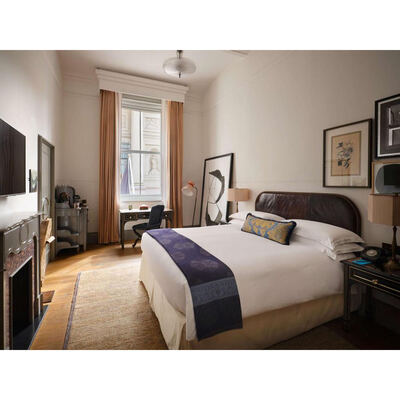 Hot Sale Nomad Hotel Furniture Custom Melamine 3Star Hotel Furniture Design Durable Condo Tv Wall Panel Hotel Bathroom Furniture