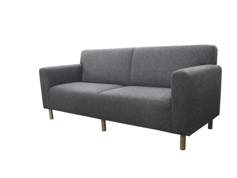 Modern 2 Seater Fabric Sofa, Commercial Grade Hotel Lobby Sofa for Public Area, Hospitality Furniture