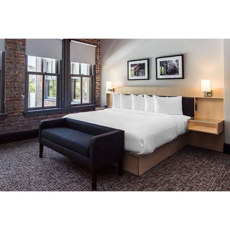 Ascend Hotels 3-Star Design Durable Custom Melamine Furniture New Lifestyle Condo Wood Furniture for Hospitality New IDM Hotels